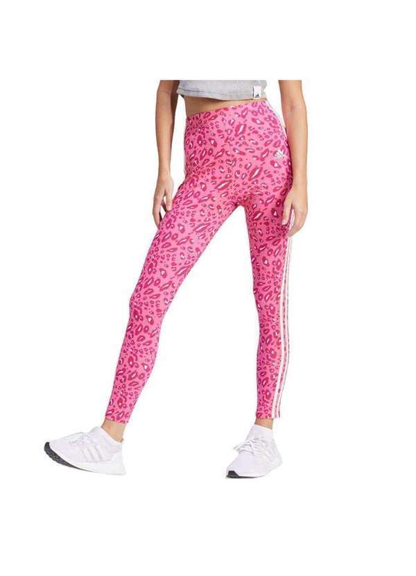 Adidas - Calça Legging Adidas Animal Print Essentials Feminina Rosa