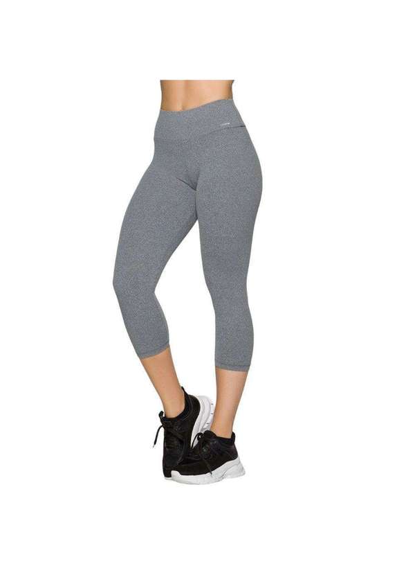 Calça Legging Corsário Selene Básica Feminina Cinza Esporte Legal