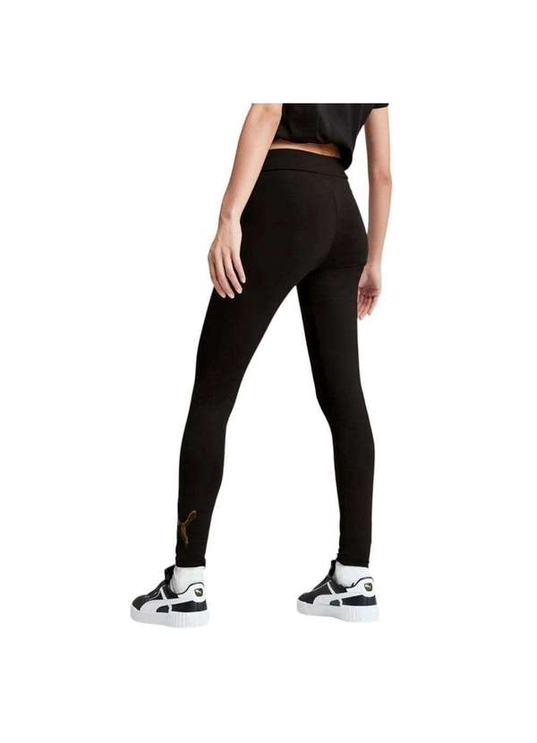 Puma - Calça Legging Puma Essentials Metallic Feminina Preto 2