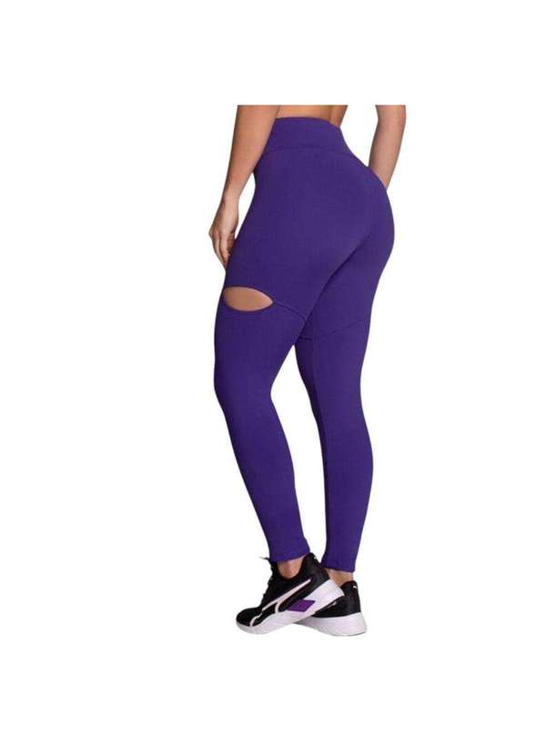 Selene - Calça Legging Selene com Recorte Feminina Roxo