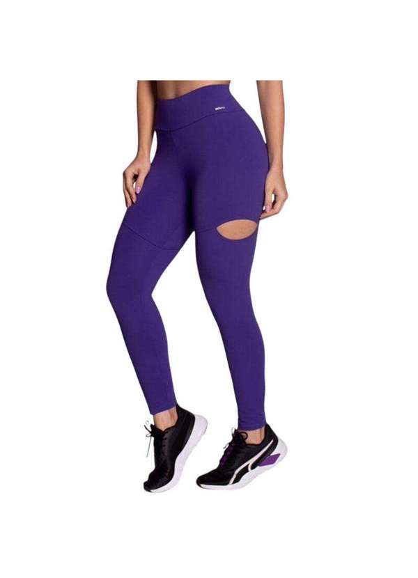 Selene - Calça Legging Selene com Recorte Feminina Roxo 2