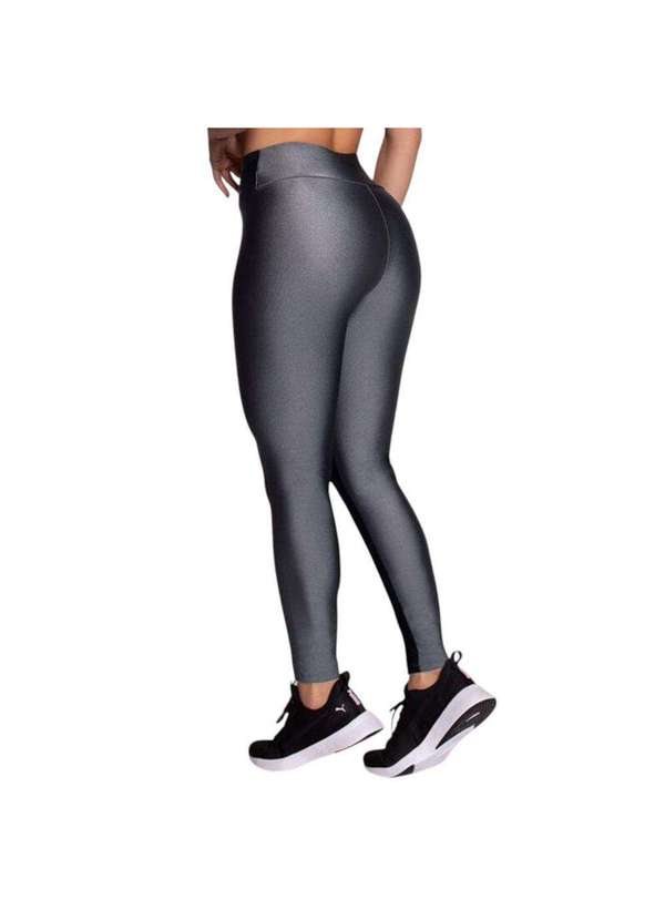 Selene - Calça Legging Selene com Recortes Tule Feminina Cinza 2
