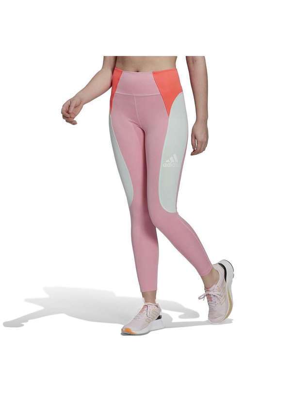 Adidas - Legging 7/8 Adidas Colorblock Sport Feminina Rosa