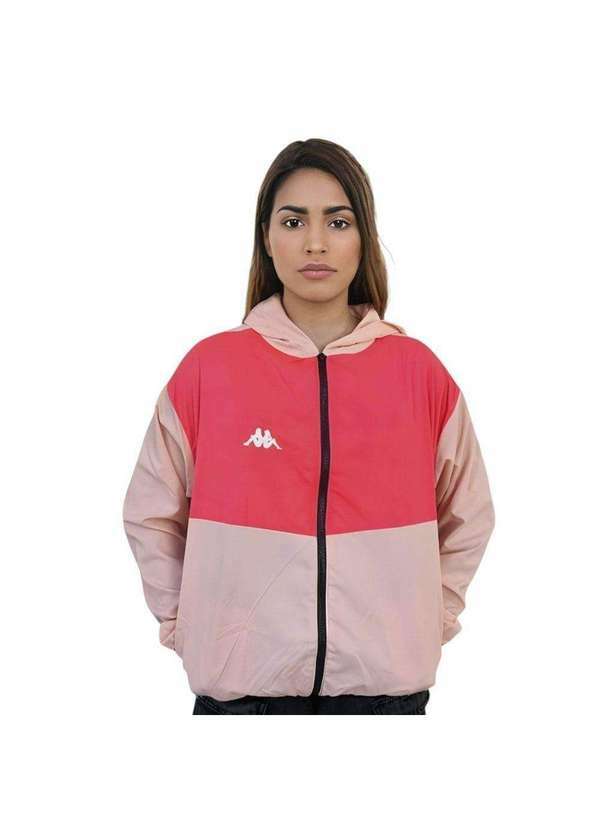 Kappa - Jaqueta Kappa Quebra Vento Lory Feminina Rosa