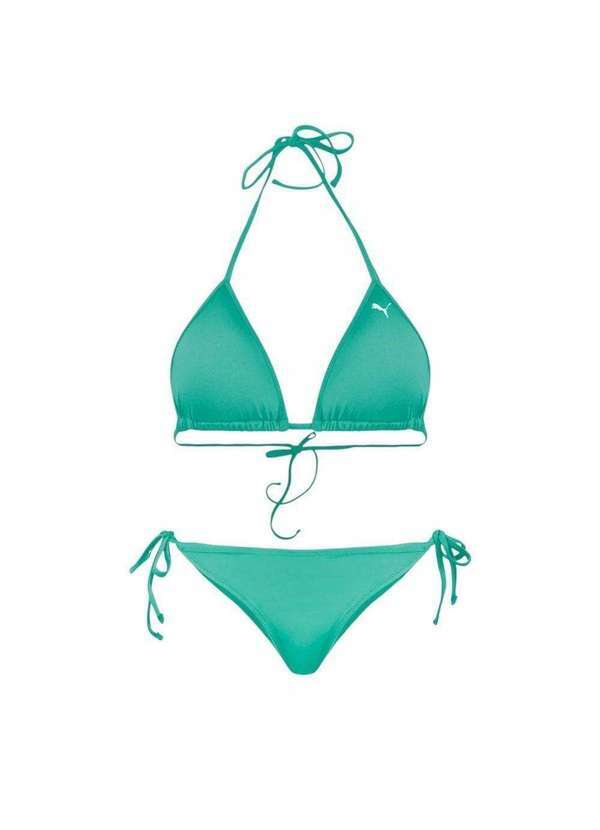 Puma - Conjunto Biquíni Puma Top e Calcinha Cortininha Feminino Verde