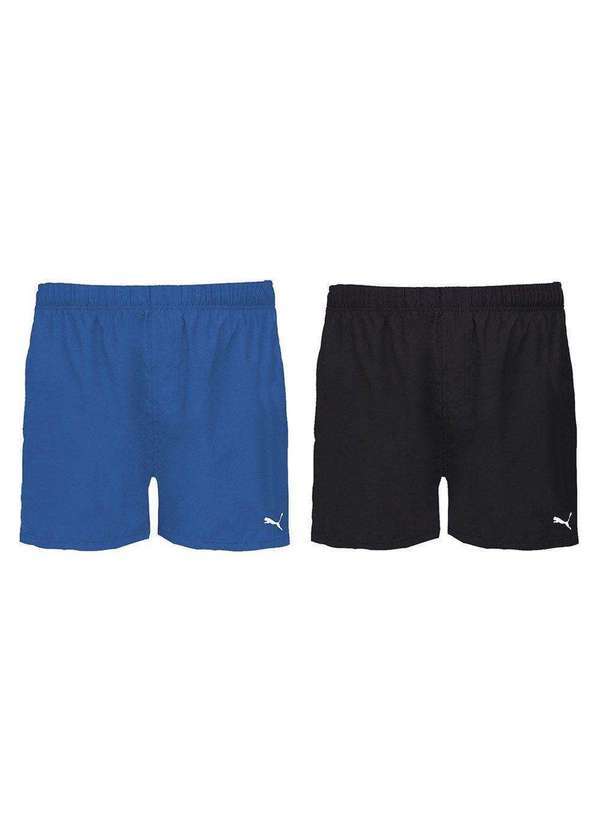 Puma - Kit 2 Shorts Puma Board Curto Masculino Azul