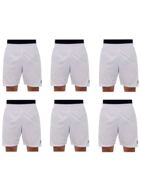 Umbro - Kit 6 Calções Umbro Twr Aria Masculino Branco