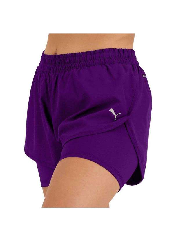 Puma - Short Puma 2 In 1 Feminino Roxo