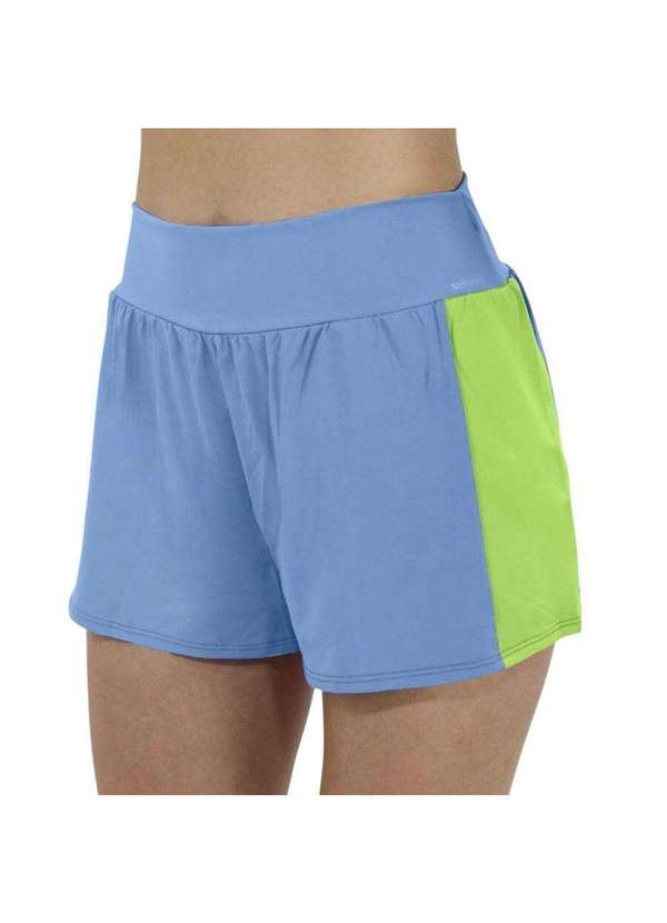 Selene - Short Selene Duplo com Recorte Sport Feminino Azul