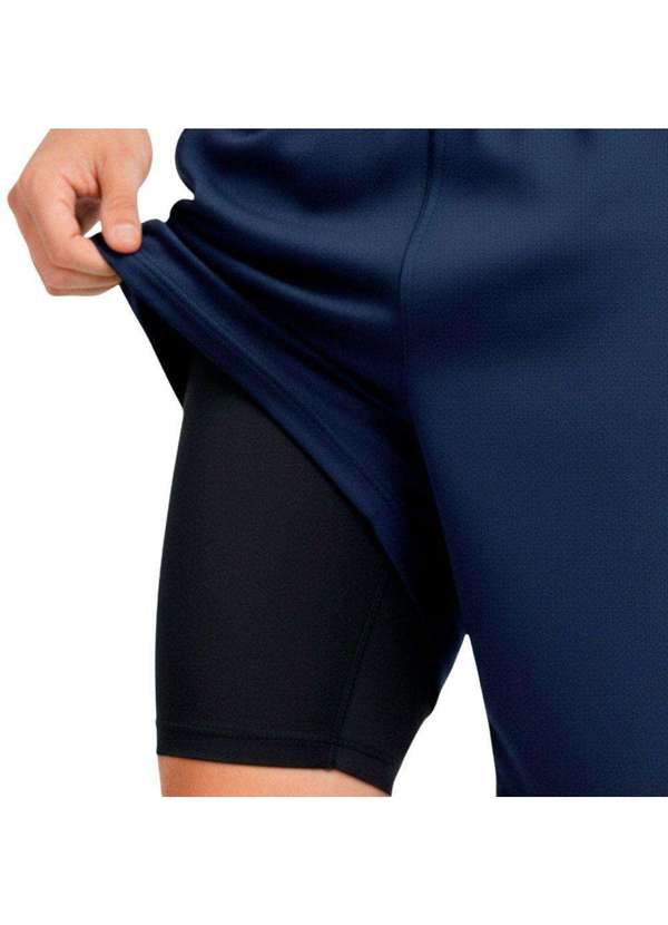 Penalty - Bermuda 2 em 1 Penalty Treino Térmica Masculino Azul 3