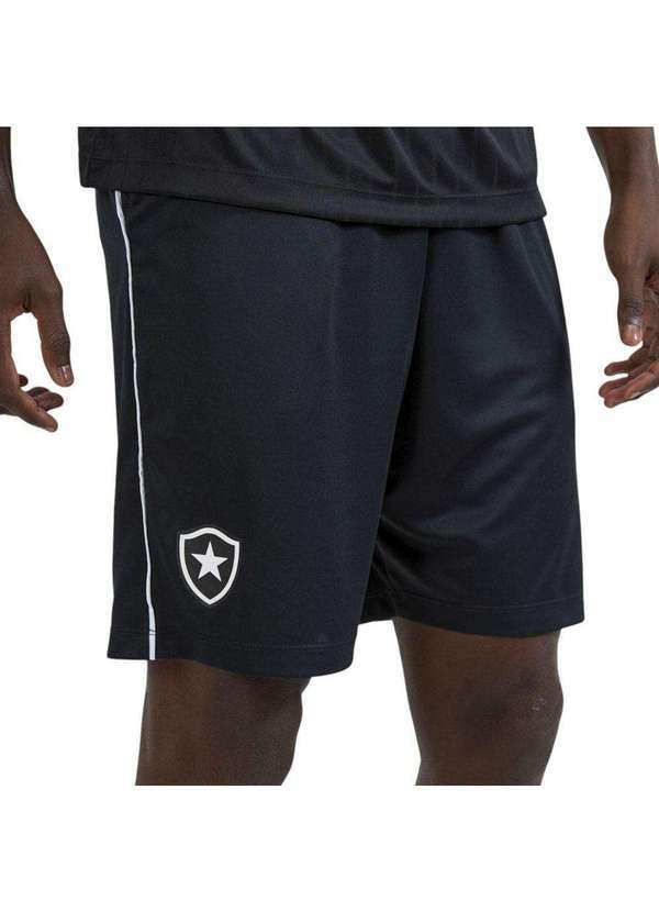 Braziline - Bermuda Braziline Botafogo Tocaia Masculina Preto