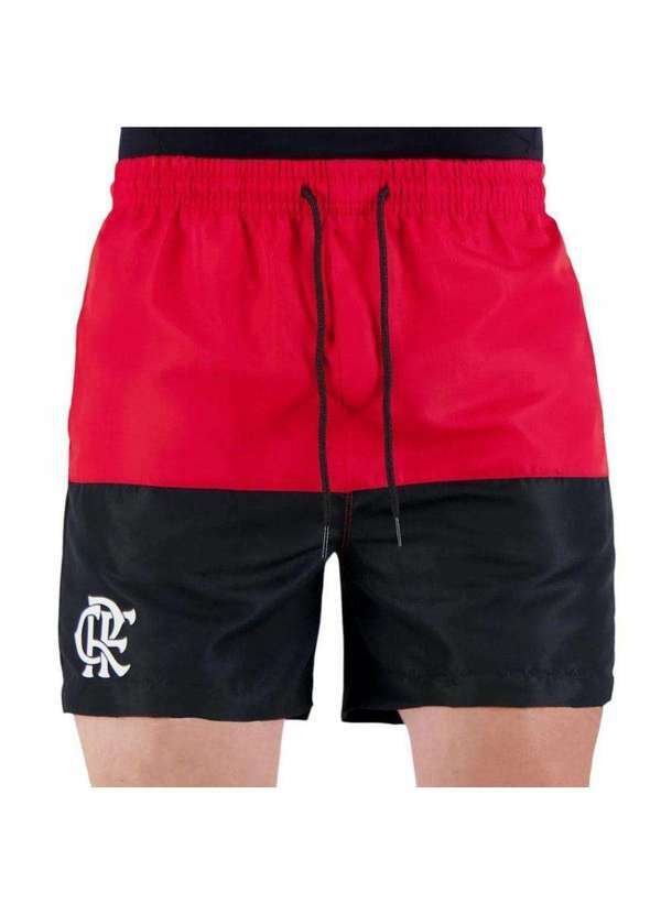 Braziline - Bermuda Braziline Flamengo Rubro Masculina Vermelho