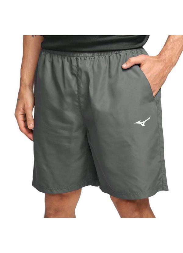Mizuno - Bermuda Mizuno Big Logo Masculina Cinza