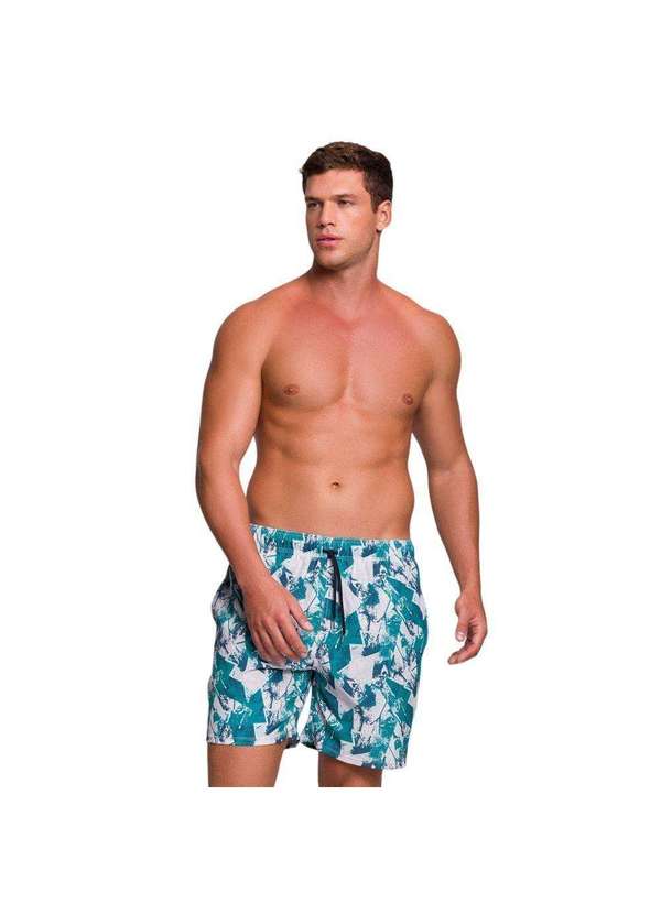 Selene - Bermuda Selene Estampada Masculina Azul