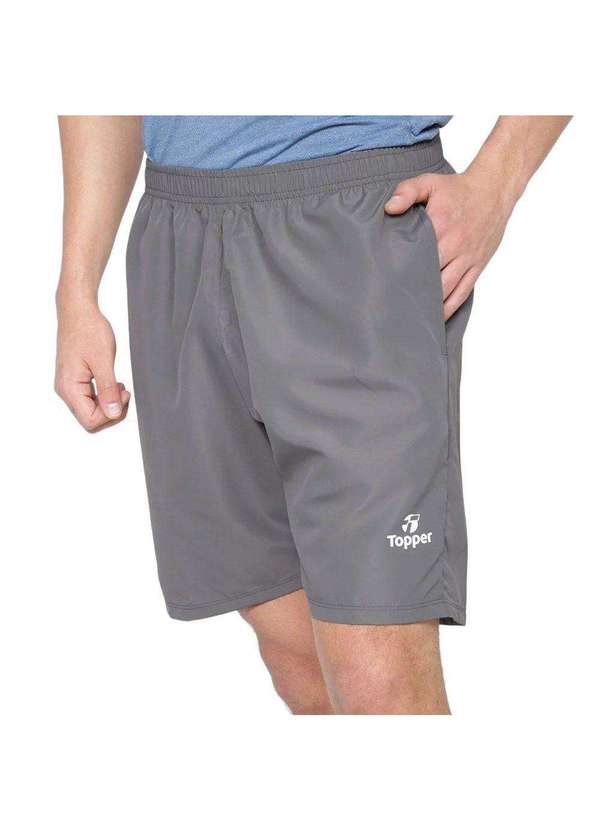 Topper - Bermuda Topper Basic Classic New Masculina Cinza