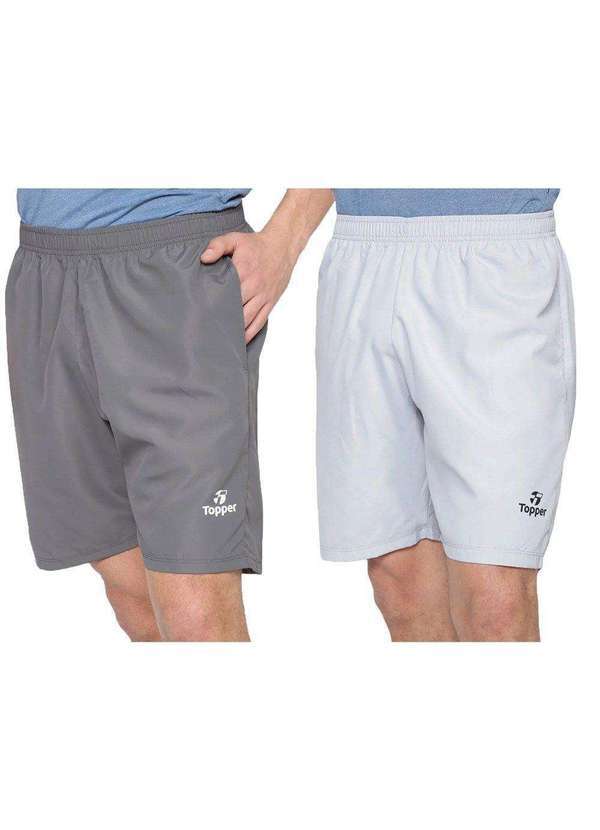 Topper - Kit 2 Bermudas Topper Classic New Masculina Cinza