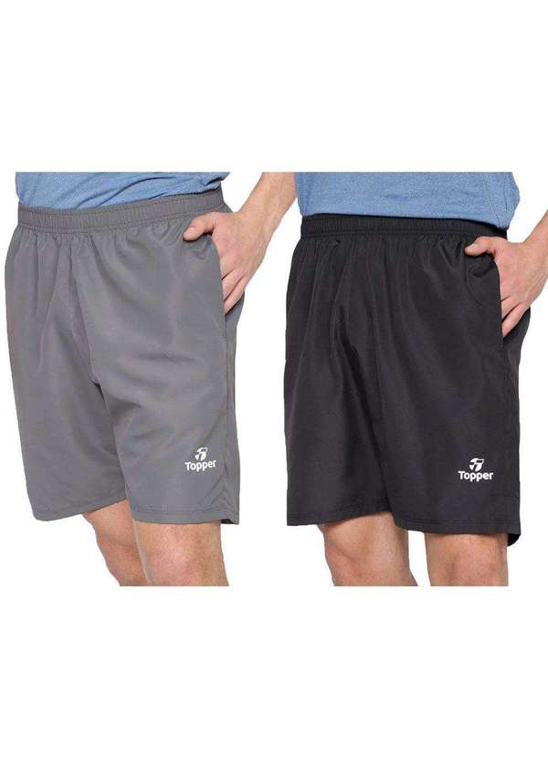 Topper - Kit 2 Bermudas Topper Classic New Masculina Preto
