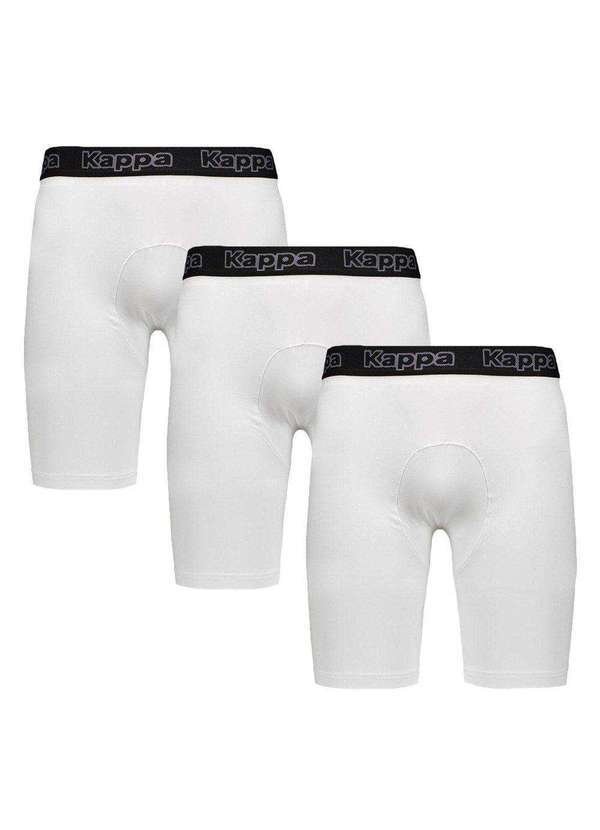 Kappa - Kit 3 Bermudas Térmicas Kappa Belquior 2.0 Masculina - Branco