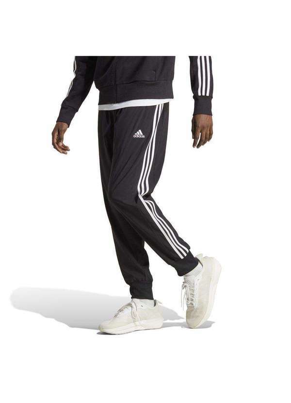Adidas - Calça Adidas Essentials 3 Stripes Masculina Preto