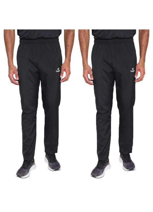 Topper - Kit 2 Calças Topper Classic New Masculina Preto