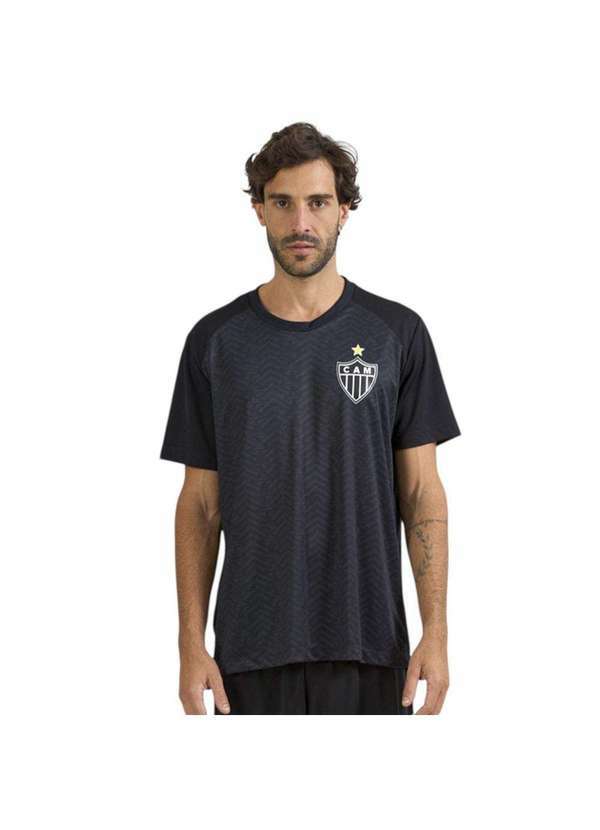 Braziline - Camisa Braziline Atlético Mineiro Principia Masculina Preto
