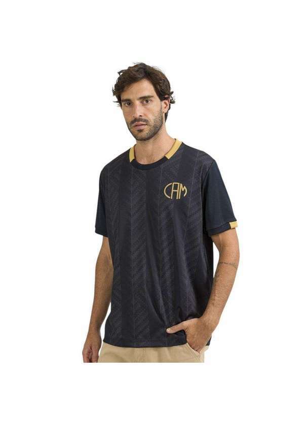 Braziline - Camisa Braziline Atlético Mineiro Rami Masculina Preto