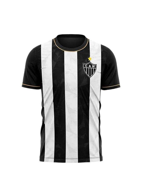 Braziline - Camisa Braziline Atlético Mineiro Trevo Masculina Preto