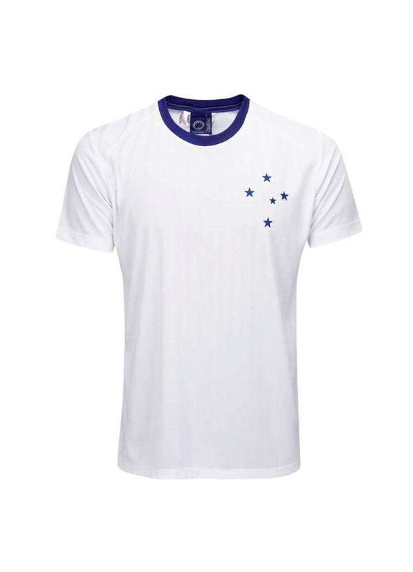 Braziline - Camisa Braziline Cruzeiro Entrelaço Masculina Branco