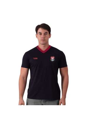 Camisa Braziline Flamengo Ship Masculina Preto Esporte Legal