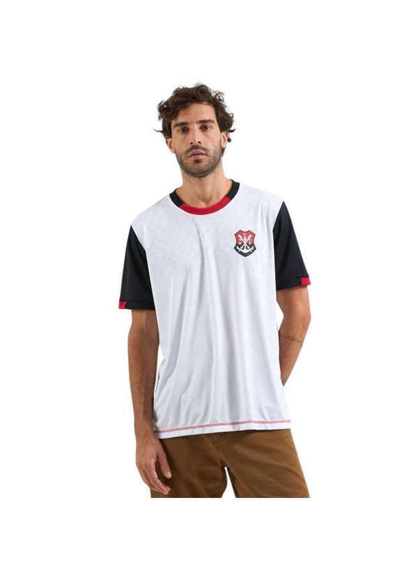 Braziline - Camisa Braziline Flamengo Surtir Masculina Branco