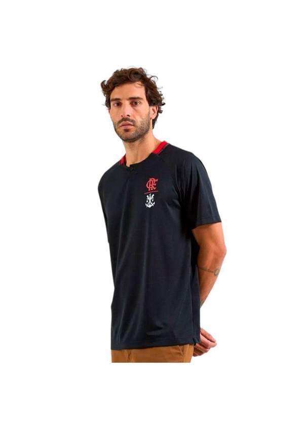 Braziline - Camisa Braziline Flamengo Trilha Masculina Preto