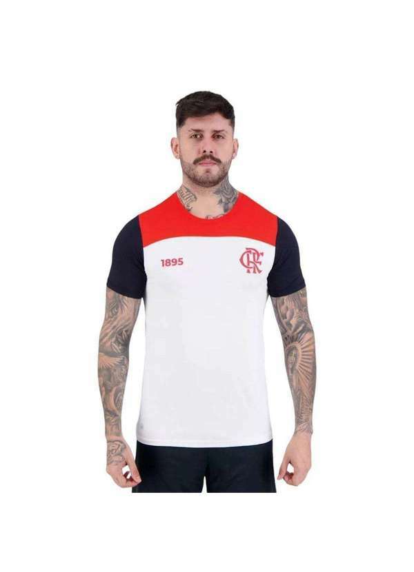 Braziline - Camisa Braziline Flamengo Triunfo Masculina Branco