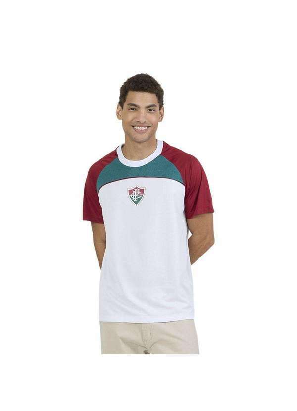 Braziline - Camisa Braziline Fluminense Timbre Masculina Branco
