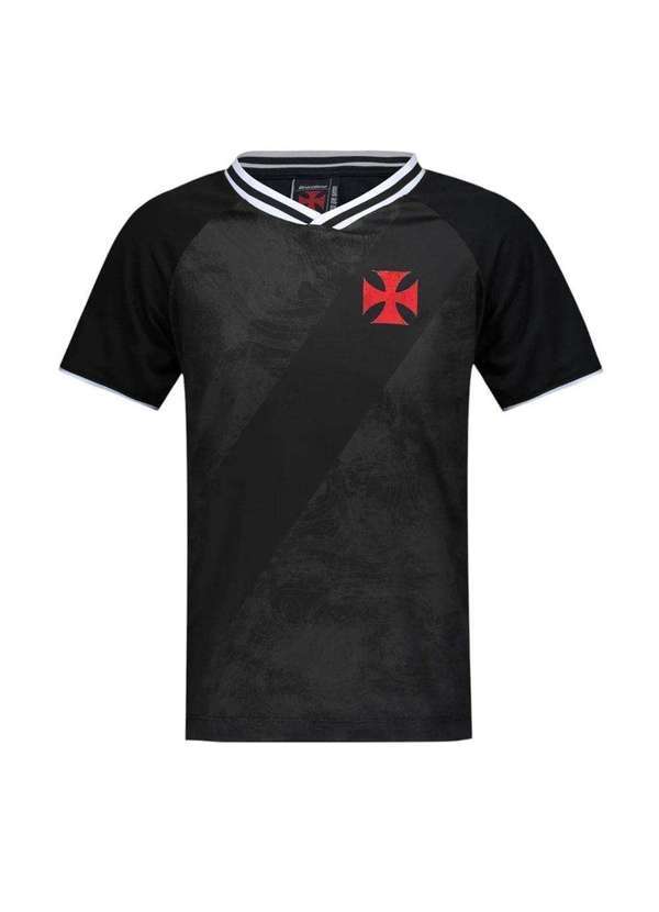 Braziline - Camisa Braziline Vasco Ponto Masculina Preto