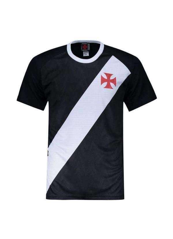 Braziline - Camisa Braziline Vasco Principia Masculina Preto