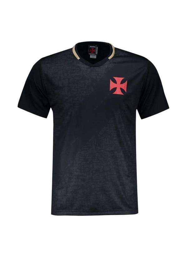 Braziline - Camisa Braziline Vasco Valor Masculina Preto