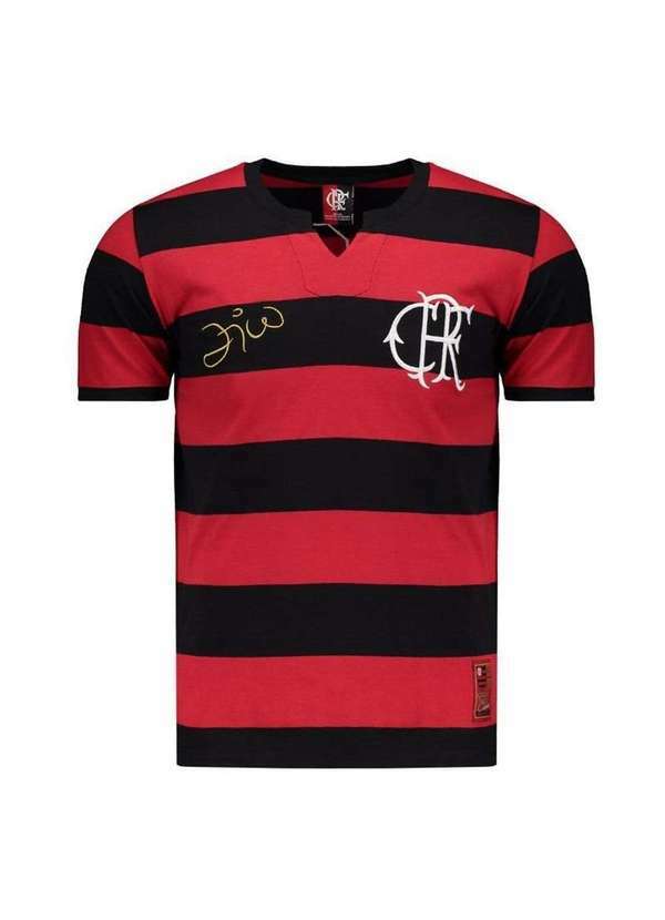 Braziline - Camisa Flamengo Braziline Fla Tri Zico Masculina Vermelho