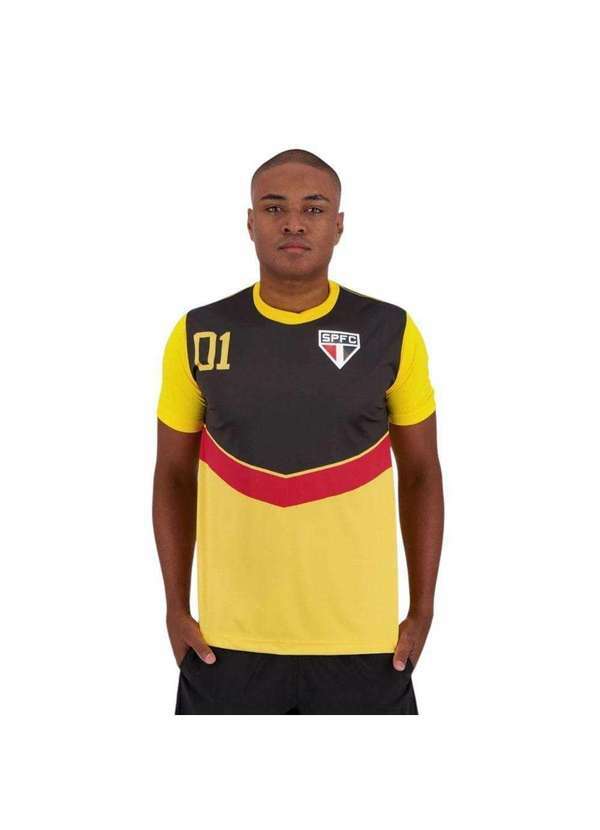 Kappa - Camisa Kappa São Paulo 01 Masculina Amarelo