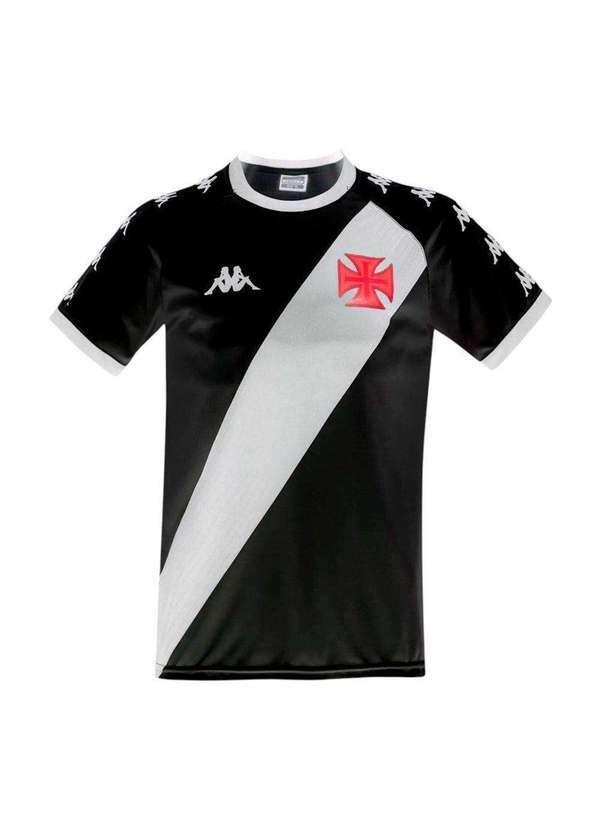 Kappa - Camisa Kappa Vasco da Gama Supporter Class Masculina Preto