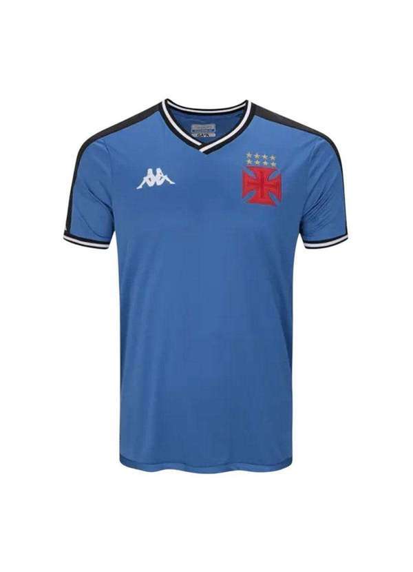 Kappa - Camisa Kappa Vasco Goleiro 2024/25 Plus Size Masculina Azul