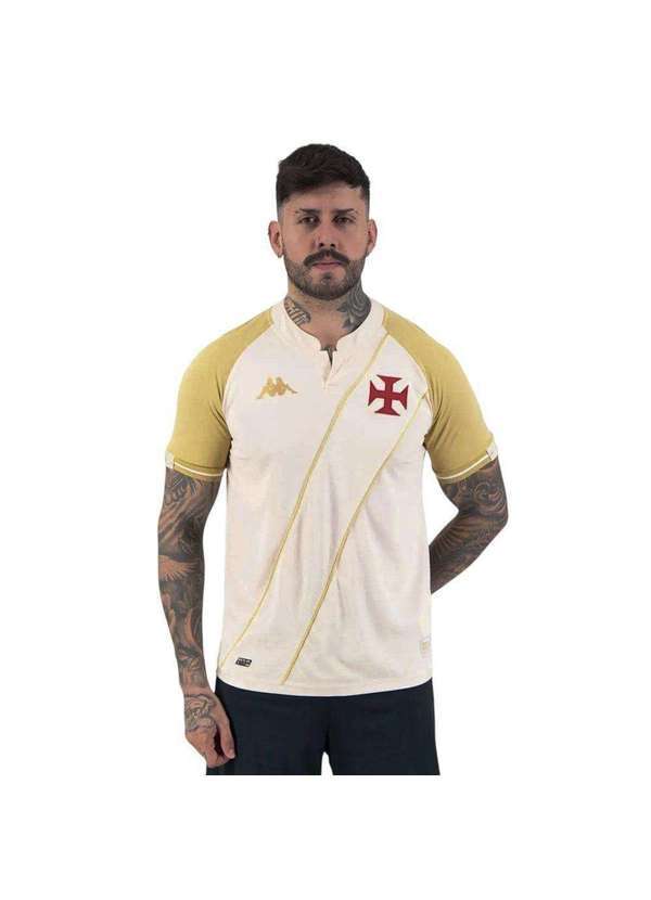 Kappa - Camisa Kappa Vasco Iii 2024/25 Masculina Bege