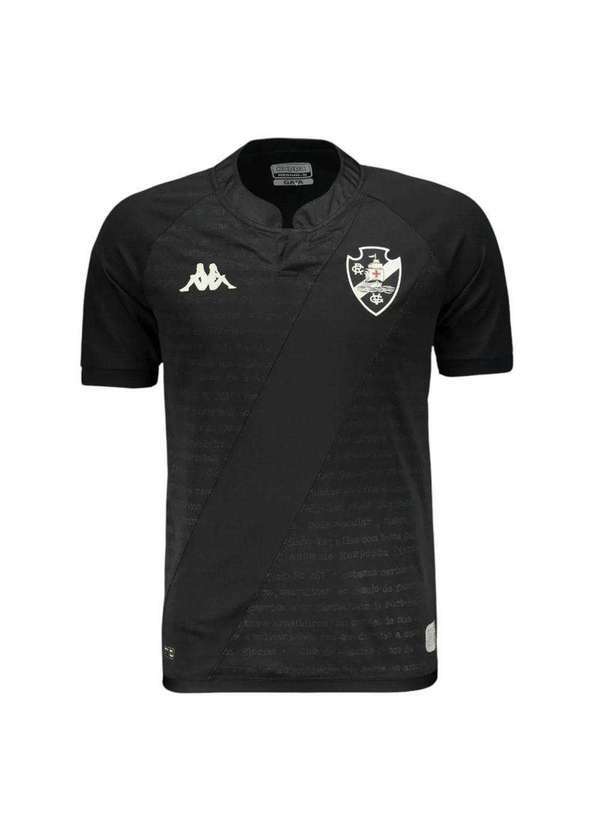 Kappa - Camisa Kappa Vasco Iii 2024/25 Plus Size Masculina Preto