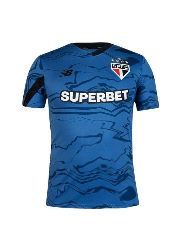 New Balance - Camisa New Balance São Paulo Goleiro 2024/25 Masculina Azul