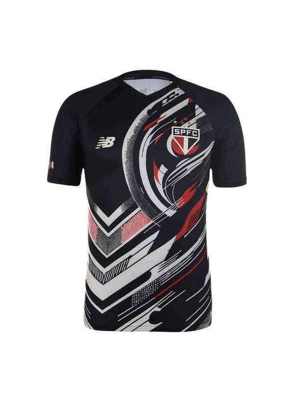 New Balance - Camisa New Balance São Paulo Pré Jogo 2025/26 Masculina Preto