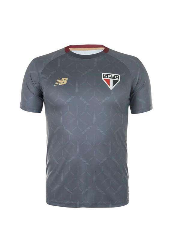 New Balance - Camisa New Balance São Paulo Treino 2025/26 Masculina Cinza