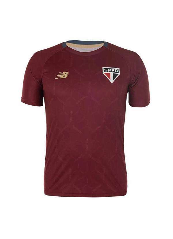 New Balance - Camisa New Balance São Paulo Treino 2025/26 Masculina Vermelho
