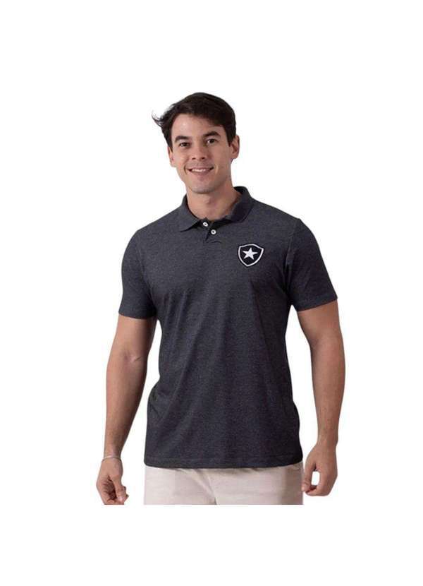 Braziline - Camisa Polo Braziline Botafogo Lema Masculina Cinza