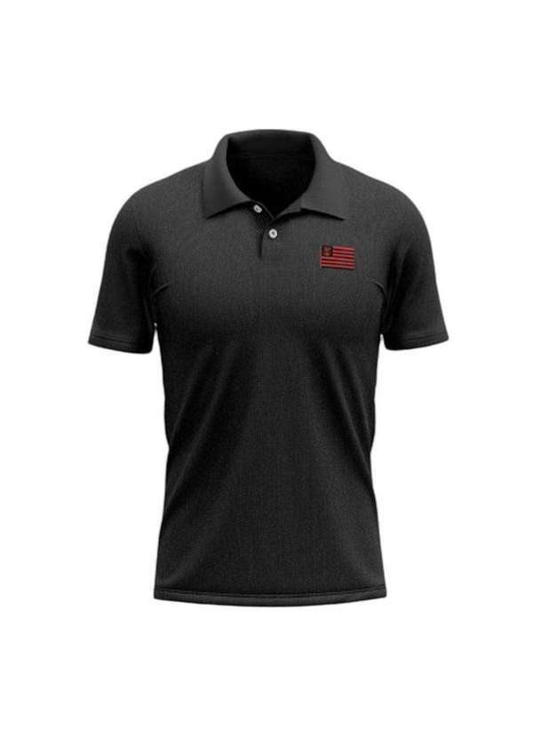 Braziline - Camisa Polo Braziline Flamengo Lema Masculina Preto