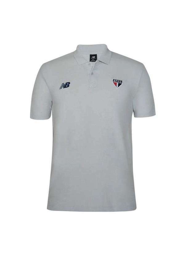 New Balance - Camisa Polo New Balance São Paulo Viagem 2024/25 Masculina Cinza