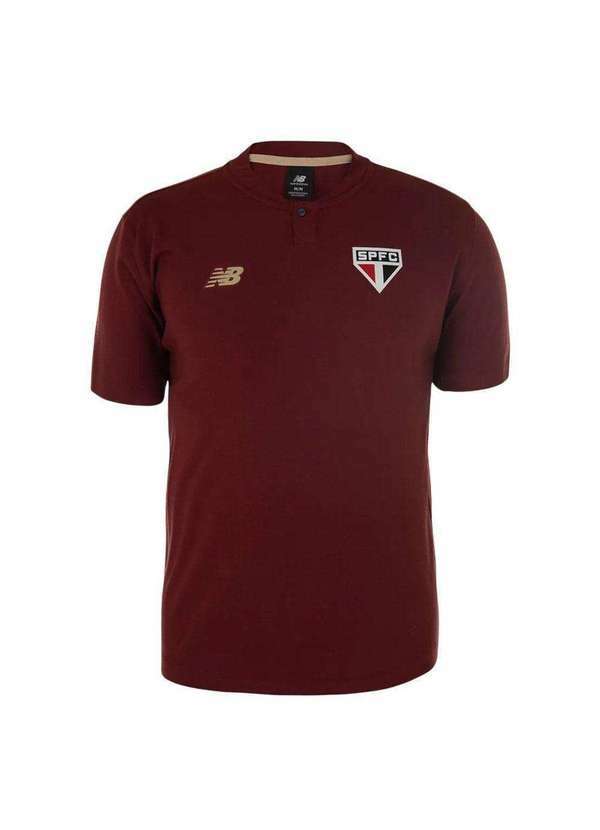 New Balance - Camisa Polo New Balance São Paulo Viagem 2025/26 Masculina Vermelho